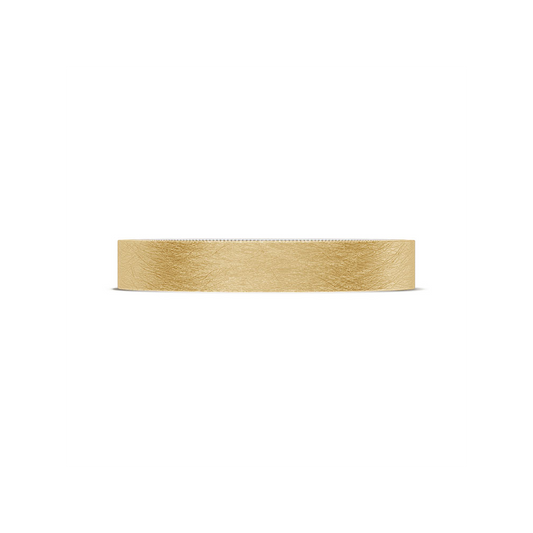 Classic Two-Tone Flat Wedding Band in Brushed Finish