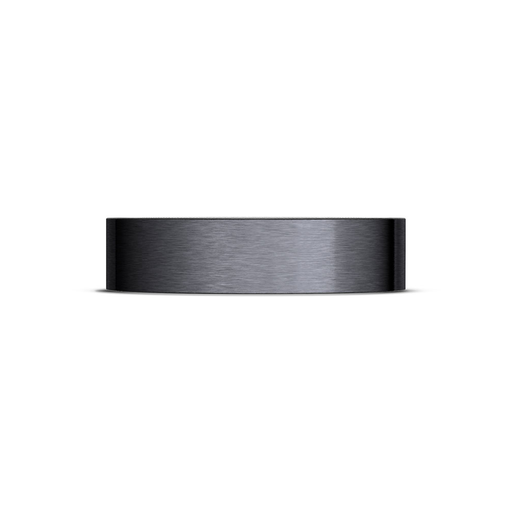 Titanium Two-Tone Flat Wedding Band - 6mm