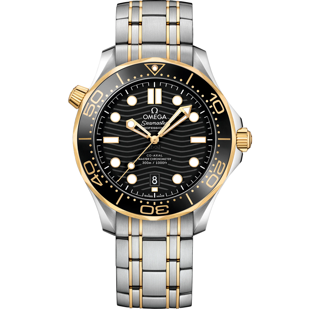 SEAMASTER DIVER 300M 42 MM, STEEL - YELLOW GOLD ON STEEL - YELLOW GOLD