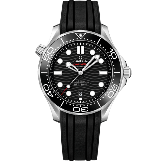 SEAMASTER DIVER 300M 42 MM, STEEL ON RUBBER STRAP