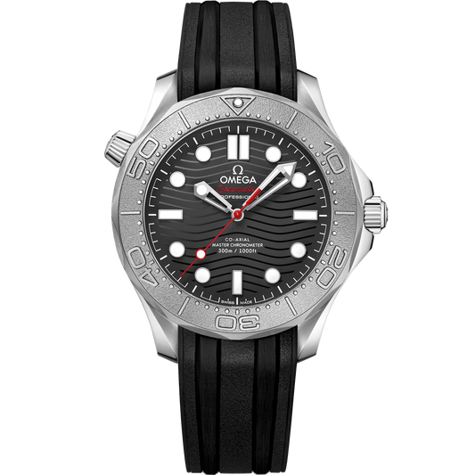 SEAMASTER DIVER 300M 42 MM, STEEL ON RUBBER STRAP