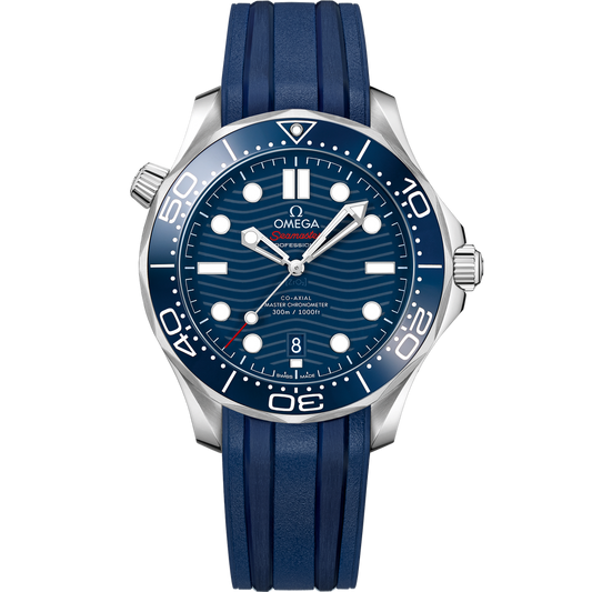 SEAMASTER DIVER 300M 42 MM, STEEL ON RUBBER STRAP