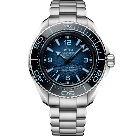 SEAMASTER PLANET OCEAN 6000M 45.5 MM, O-MEGASTEEL ON O-MEGASTEEL