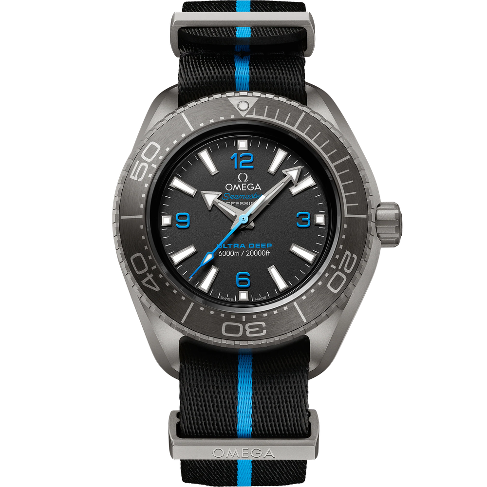 SEAMASTER PLANET OCEAN 6000M 45.5 MM, TITANIUM ON NATO STRAP