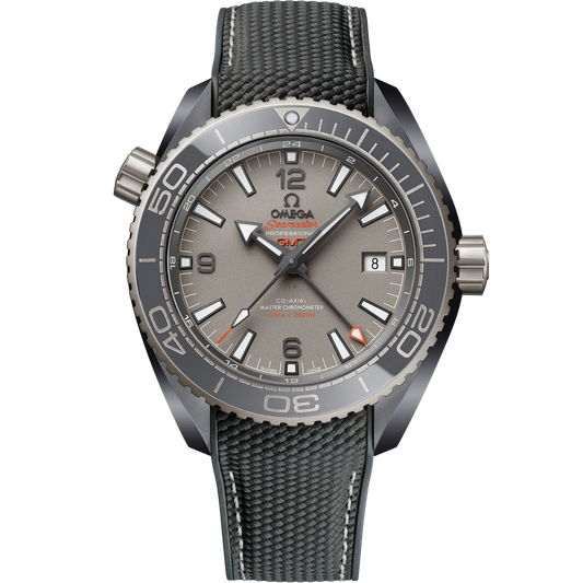 SEAMASTER PLANET OCEAN 600M 45.5 MM, GREY CERAMIC ON RUBBER STRAP