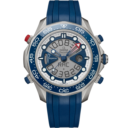 SEAMASTER REGATTA 46.75 MM, TITANIUM ON RUBBER STRAP