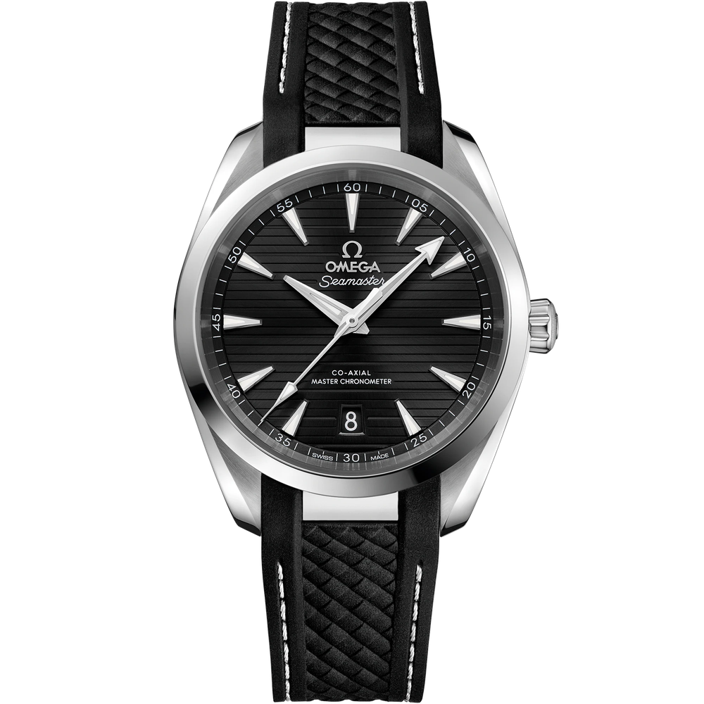 SEAMASTER AQUA TERRA 150M 38 MM, STEEL ON RUBBER STRAP