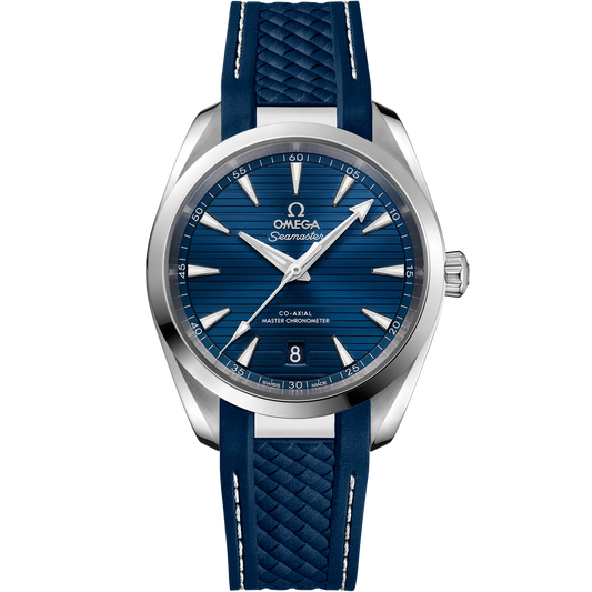 SEAMASTER AQUA TERRA 150M 38 MM, STEEL ON RUBBER STRAP