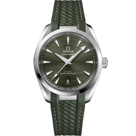SEAMASTER AQUA TERRA 150M 38 MM, STEEL ON RUBBER STRAP