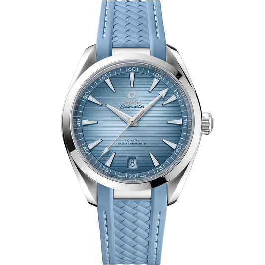 SEAMASTER AQUA TERRA 150M 41 MM, STEEL ON RUBBER STRAP