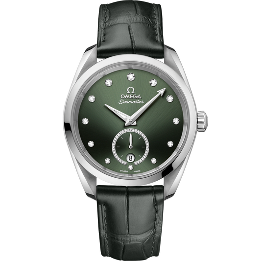 SEAMASTER AQUA TERRA 150M 38 MM, STEEL ON LEATHER STRAP
