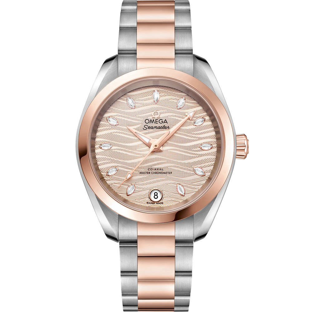 SEAMASTER AQUA TERRA 150M 34 MM, STEEL - SEDNA™ GOLD ON STEEL - SEDNA™ GOLD