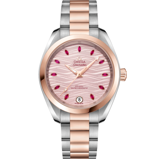 SEAMASTER AQUA TERRA 150M 34 MM, STEEL - SEDNA™ GOLD ON STEEL - SEDNA™ GOLD