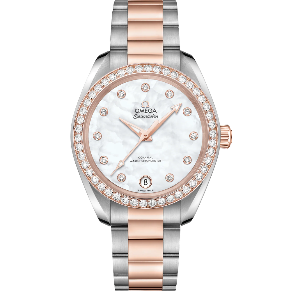 SEAMASTER AQUA TERRA 150M 34 MM, STEEL - SEDNA™ GOLD ON STEEL - SEDNA™ GOLD