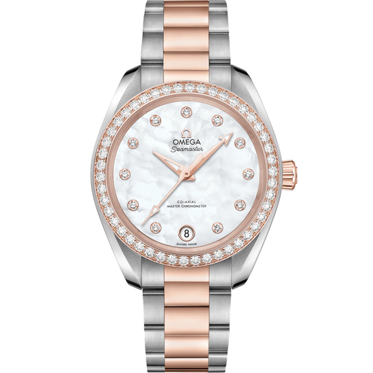 SEAMASTER AQUA TERRA 150M 34 MM, STEEL - SEDNA™ GOLD ON STEEL - SEDNA™ GOLD