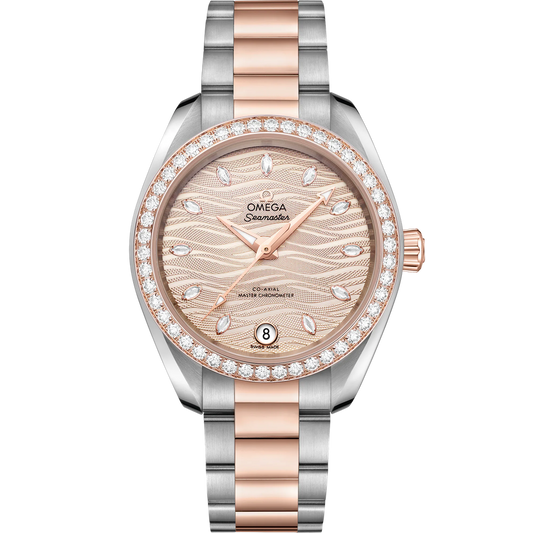 SEAMASTER AQUA TERRA 150M 34 MM, STEEL - SEDNA™ GOLD ON STEEL - SEDNA™ GOLD
