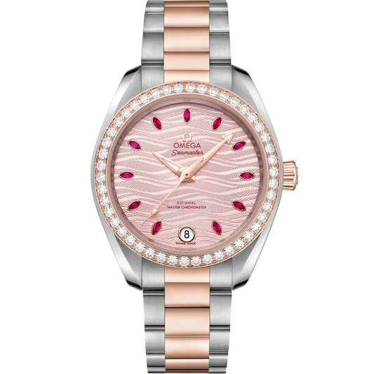 SEAMASTER AQUA TERRA 150M 34 MM, STEEL - SEDNA™ GOLD ON STEEL - SEDNA™ GOLD