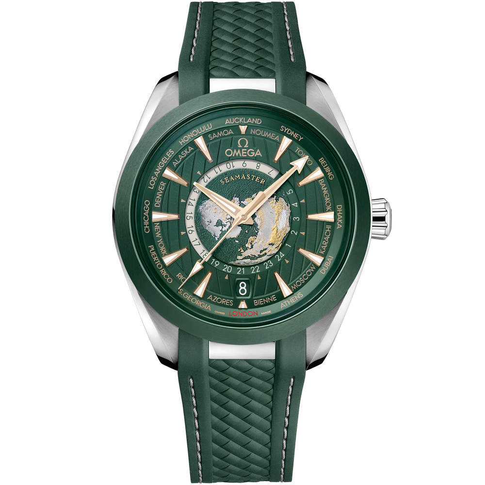 SEAMASTER AQUA TERRA 150M 43 MM, STEEL ON RUBBER STRAP