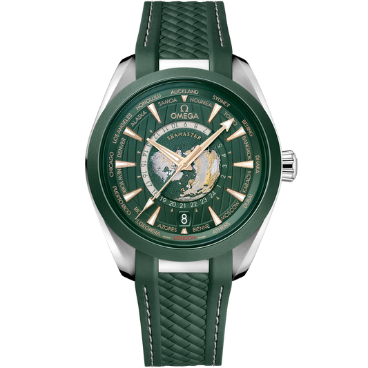 SEAMASTER AQUA TERRA 150M 43 MM, STEEL ON RUBBER STRAP