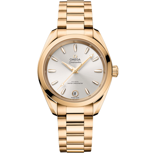 SEAMASTER AQUA TERRA SHADES 34 MM, MOONSHINE™ GOLD ON MOONSHINE™ GOLD