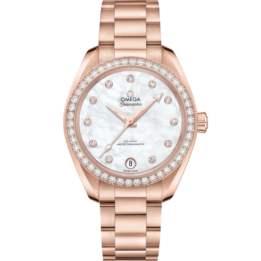 SEAMASTER AQUA TERRA 150M 34 MM, SEDNA™ GOLD ON SEDNA™ GOLD