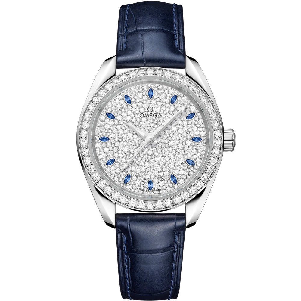SEAMASTER AQUA TERRA 150M 34 MM, CANOPUS GOLD™ ON ALLIGATOR