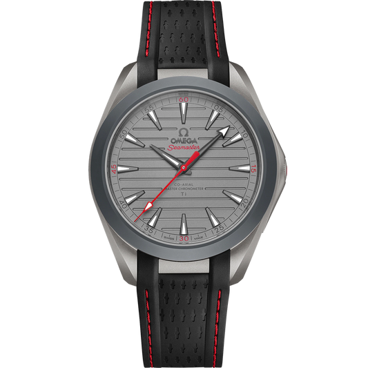 SEAMASTER AQUA TERRA 150M 41 MM, TITANIUM ON RUBBER STRAP