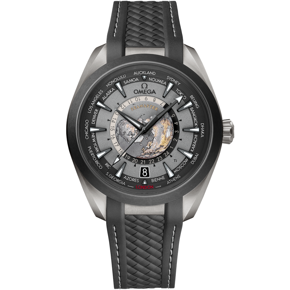 SEAMASTER AQUA TERRA 150M 43 MM, TITANIUM ON RUBBER STRAP
