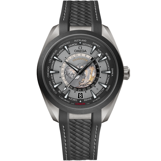 SEAMASTER AQUA TERRA 150M 43 MM, TITANIUM ON RUBBER STRAP