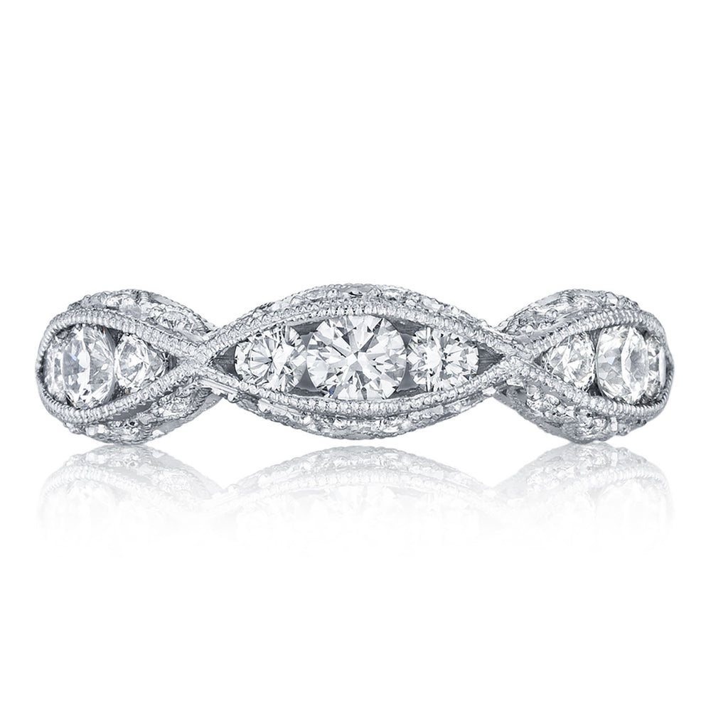 Twist with Diamond Accent Wedding Band