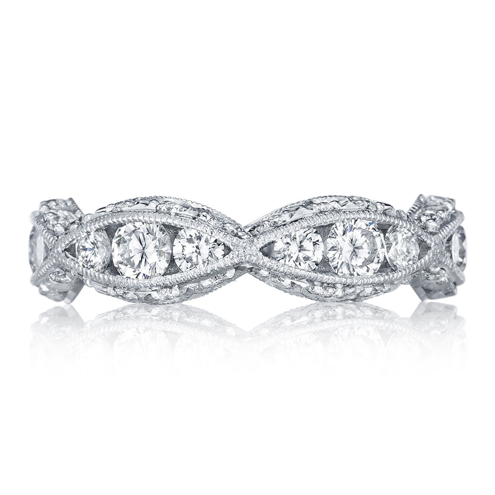 Twist with Diamond Accent Wedding Band