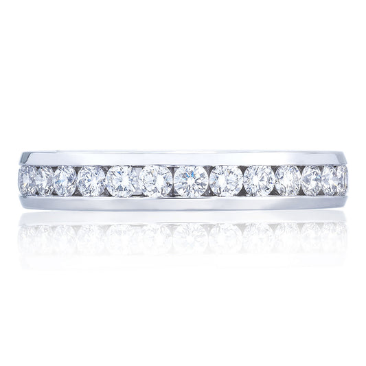 Channel Set Wedding Band