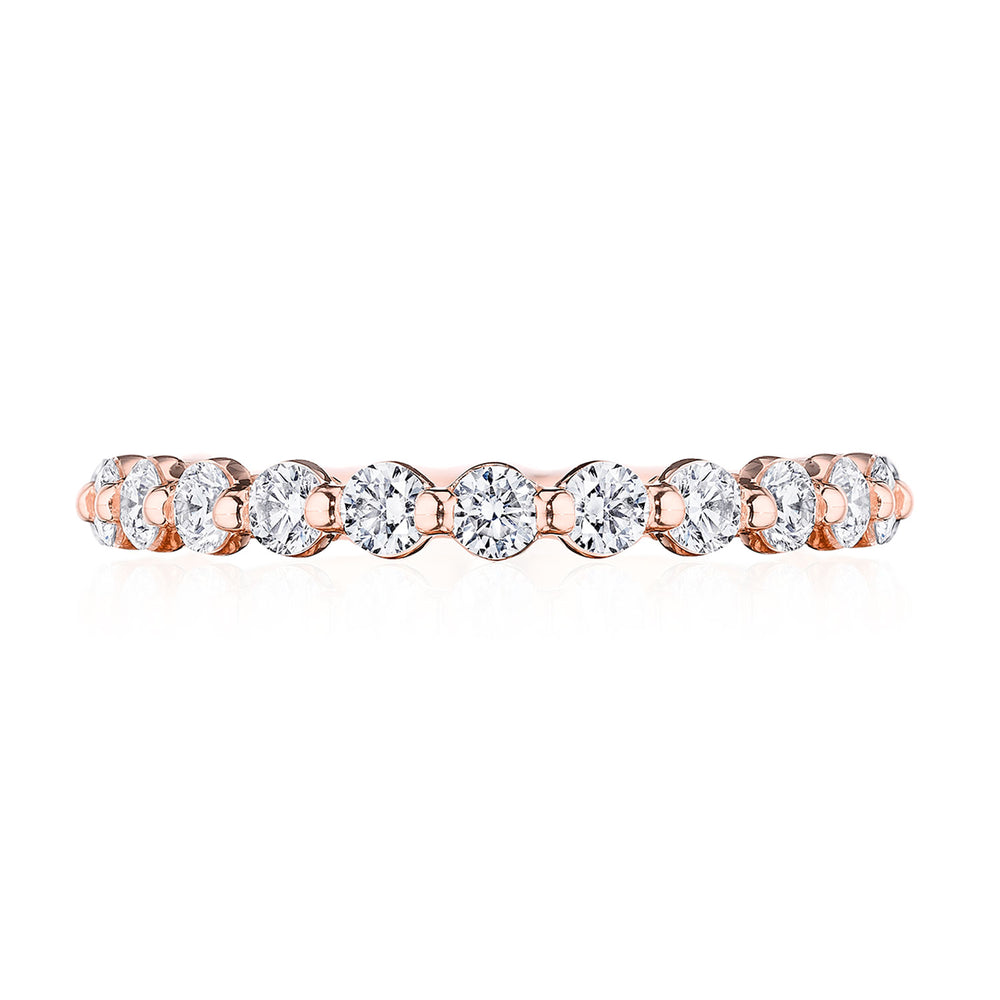 Round Diamond Wedding Band, 2.50mm