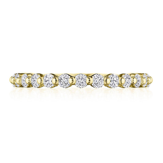 Round Diamond Wedding Band, 2mm