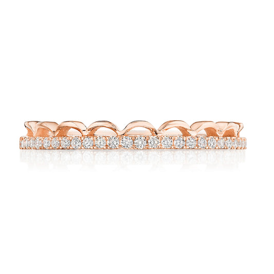 Crescent Crown Ring with Diamond