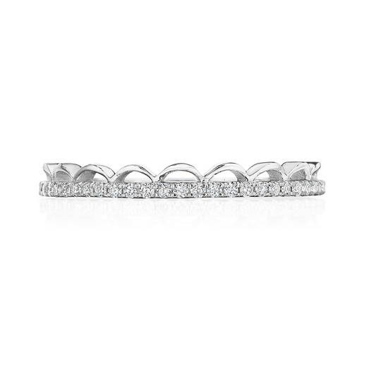 Crescent Crown Ring with Diamond