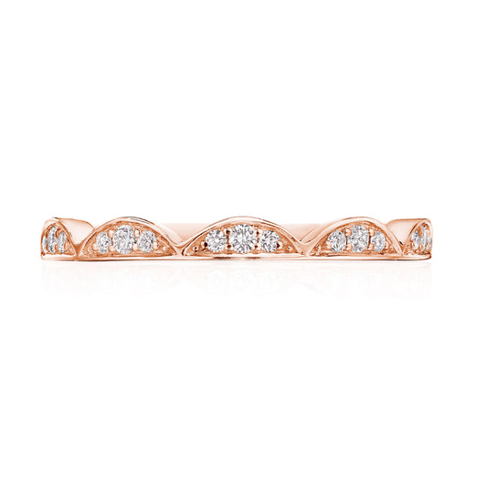 Crescent Crown Ring with Diamond