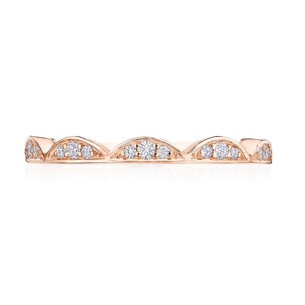 Crescent Crown Ring with Diamond
