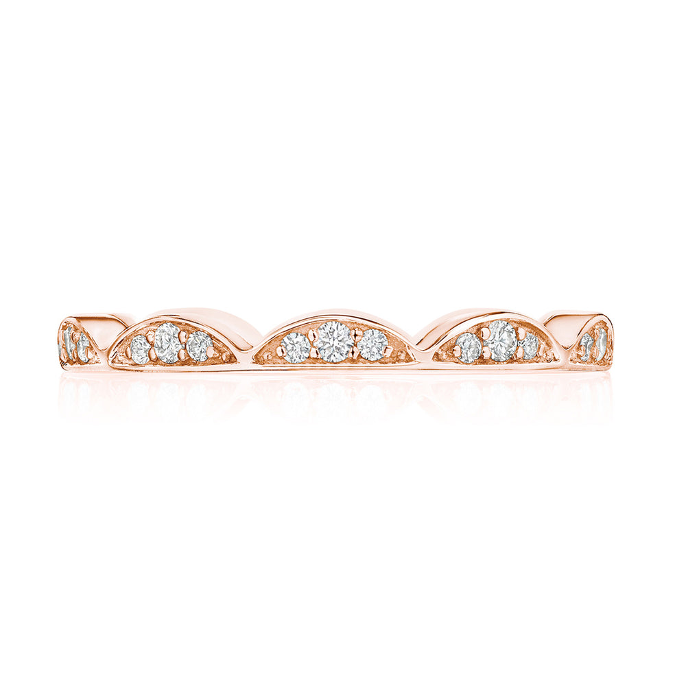 Crescent Crown Ring with Diamond
