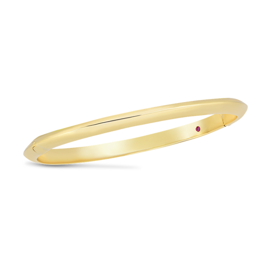 Designer Gold Knifed Edge Bangle