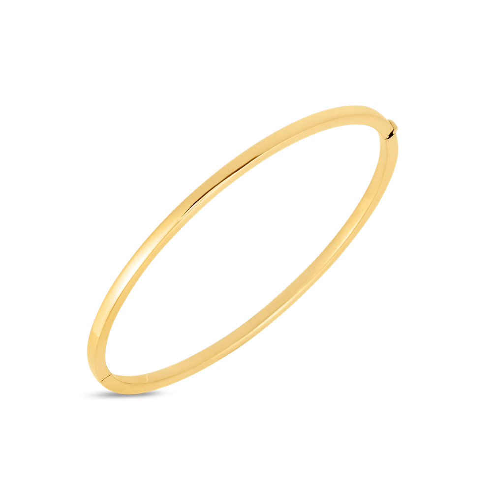 Designer Gold Oval Bangle
