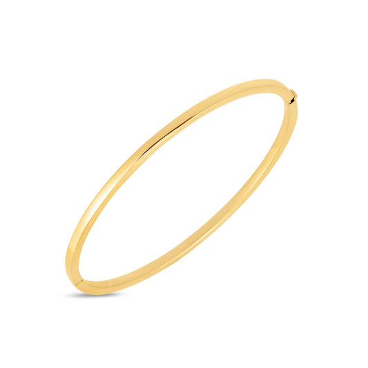 Designer Gold Oval Bangle