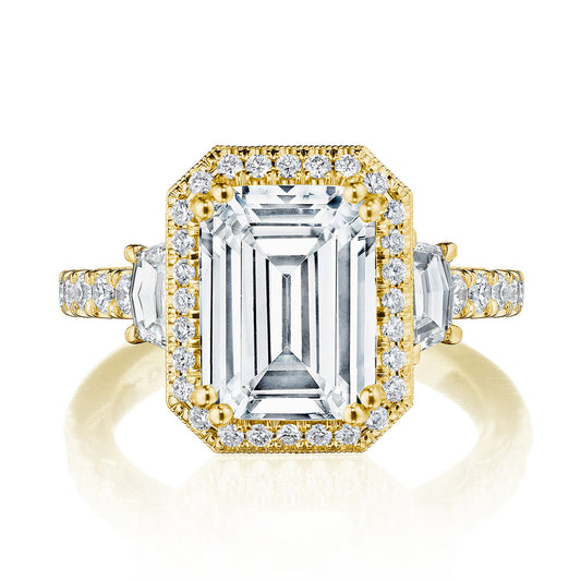Emerald 3-Stone Engagement Ring