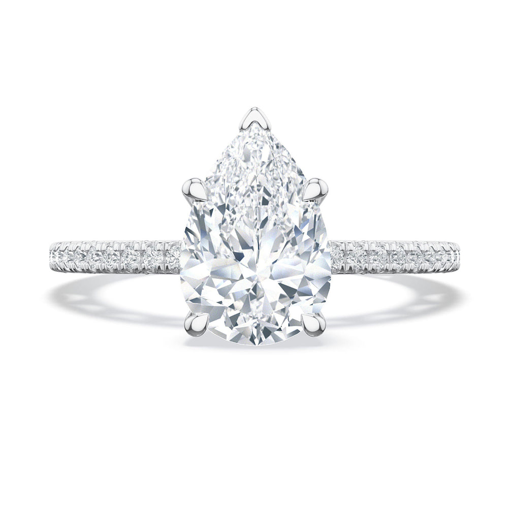 Pear Solitaire Engagement Ring