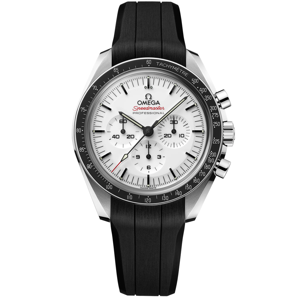 SPEEDMASTER MOONWATCH PROFESSIONAL 42 MM, STEEL ON RUBBER STRAP