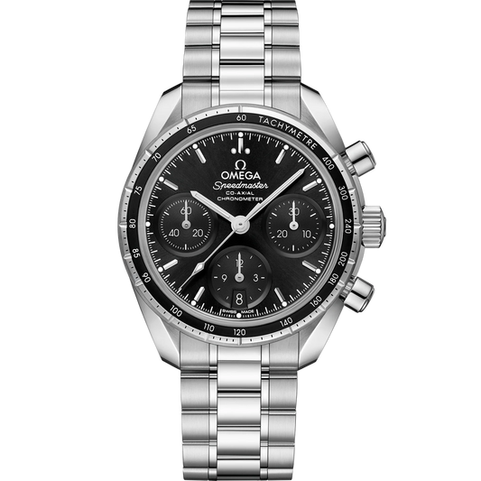 SPEEDMASTER 38 MM, STEEL ON STEEL