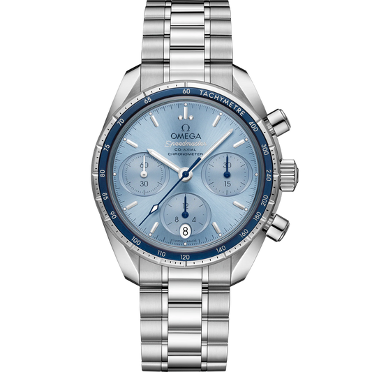SPEEDMASTER 38 MM, STEEL ON STEEL