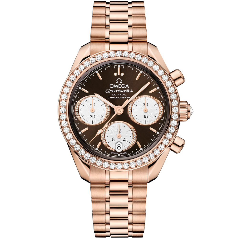 SPEEDMASTER 38 MM, SEDNA™ GOLD ON SEDNA™ GOLD