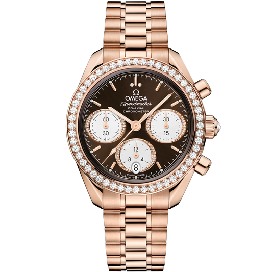 SPEEDMASTER 38 MM, SEDNA™ GOLD ON SEDNA™ GOLD