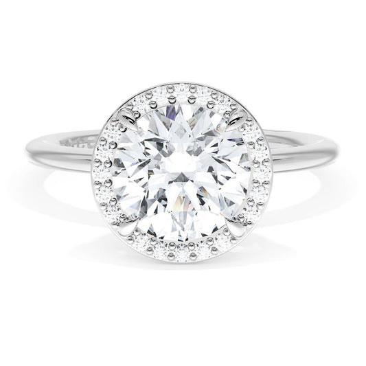 Round Bloom Engagement Ring